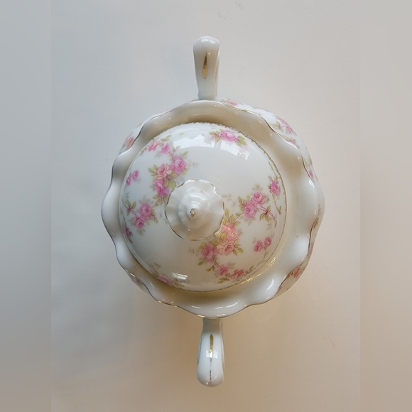 Vintage MZ Altrohlau Bridal Roseff Sugar Bowl 1910 over 100 years old - Picture 6 of 12
